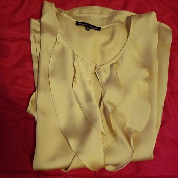 jcpenney gold blouse